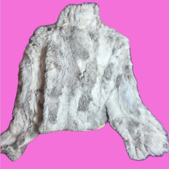 Adrienne Landau Crop Fur Coat - Picture 2 of 7